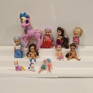 Zuru Pets Alive My Magical Unicorn and  Funville Sparkle Girlz Little Friends Mi